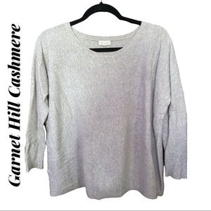 Garnet Hill Cashmere Cropped Sweater